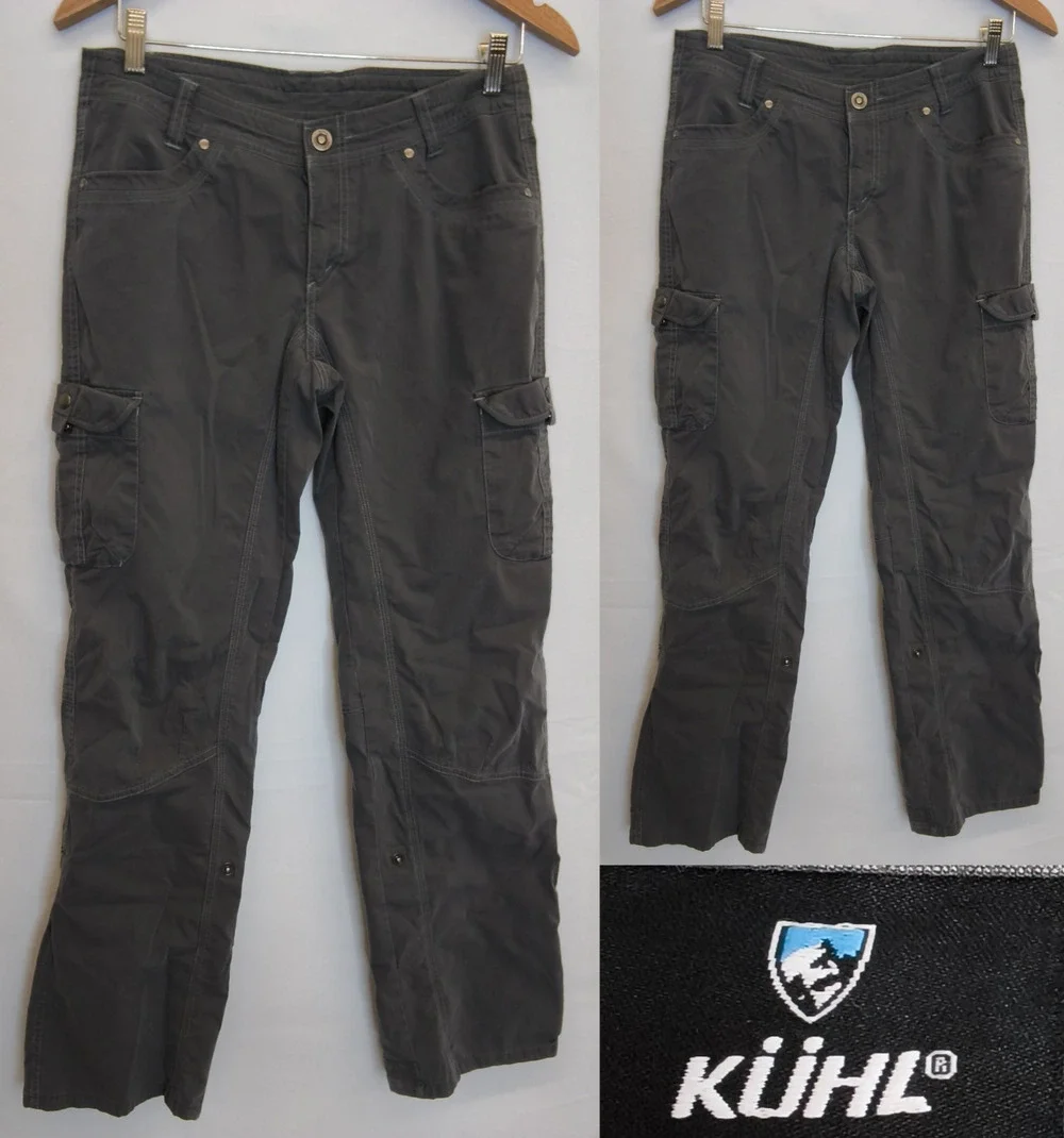 Kuhl Splash Roll-Up Pant Women's 6 Grey Relaxed Fit (31